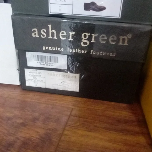 NEW Asher Green Men's Genuine Calf Leather Wingtip Dress Shoes Size 13